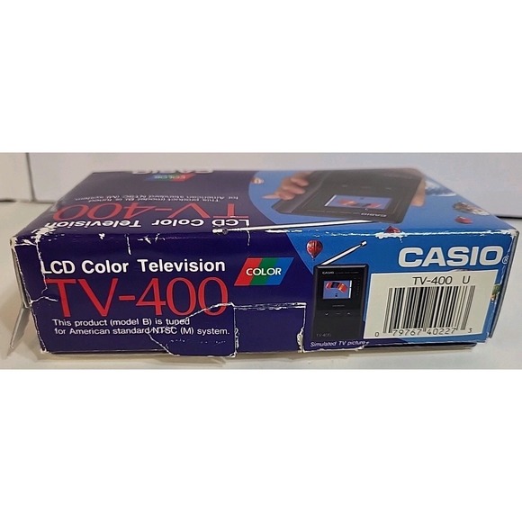 Vintage Casio TV-400 UHF VHF Pocket Color Television Japan - Picture 15 of 16